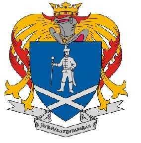 Historisch wapenschild met ridder