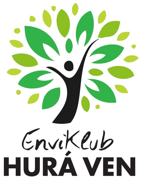 Het logo behoort tot de organisatie EnviKlub HURÁ VEN, een vereniging opgericht in 2014 in Hostivice, die een boskinderclub beheert.