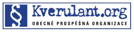 Logo en naam van de Tsjechische non-profit organisatie Kverulant.org, die zich richt op het behartigen van het algemeen belang.