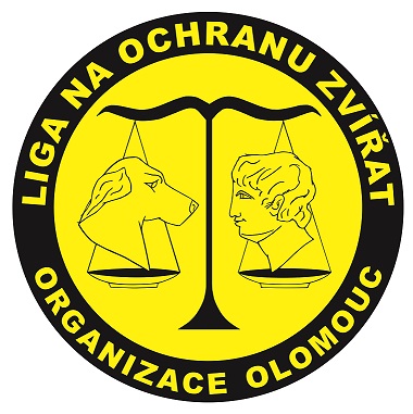 Logo van een dierenbeschermingsorganisatie in Olomouc.